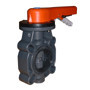 PVC-U Manual Valves - Standard Butterfly Valve* - PVC Body & PVC Disc - Lever Handle with Ratchet Hold - Zinc Plated Steel Shaft - FPM Liner
