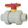 PP Beige Metric Manual Valves - Spigot - Ball Valve - EPDM Seal PN10