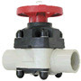 PP Beige Metric Manual Valves - Spigot - Diaphragm Valve - EPDM Diaphragm PN10