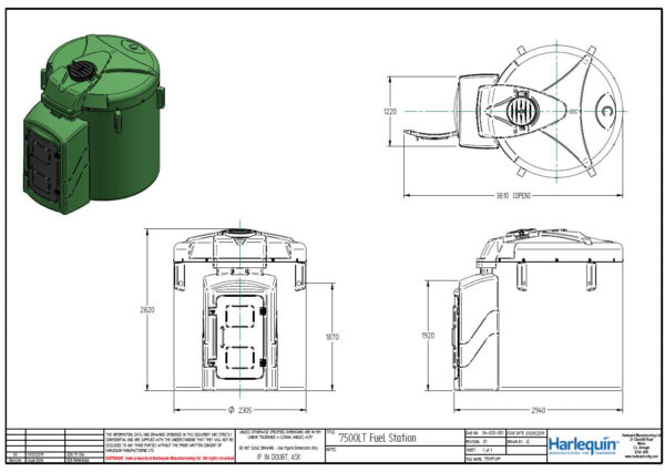Harlequin 7500ltr Fuel Station with Fuel Management System - Image 2