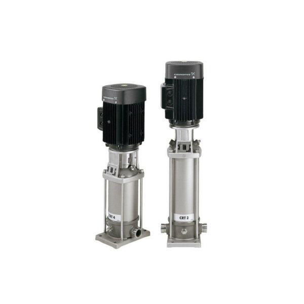 Grundfos CRT Titanium Vertical Multistage Pumps Complete With Direct Coupled 2900RPM Electric EFF2 (1.10kW & Above 3ph) Motor 230V 1ph 50Hz