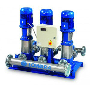 Lowara Two Pump Fixed Speed Booster Sets with e-SV Vertical Multistage Pumps -Series GS#20 92m3/h Flow Rate