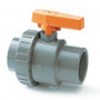 ABS Manual Valves - Standard Ball Valve - Single Union - PTFE Seat - EPDM Seals - Plain Ends